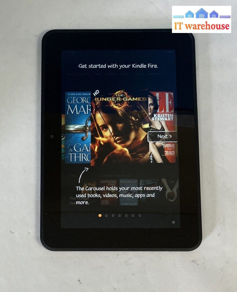 Store Amazon Kindle Fire in Black