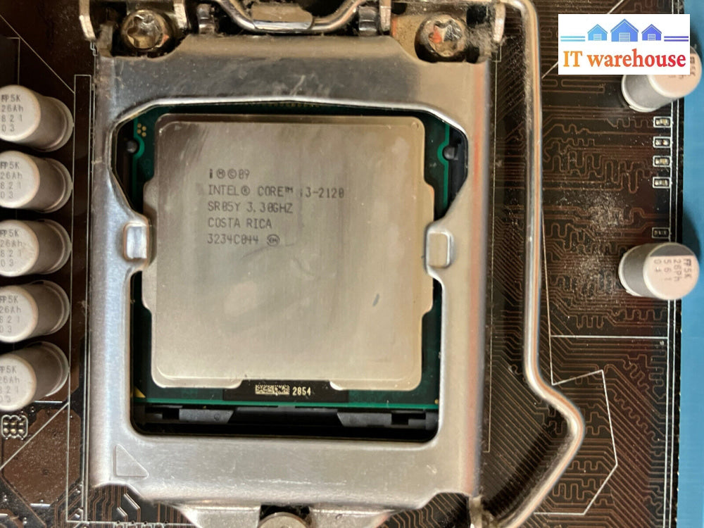 ~Asus P8H61-M Lx3 R2.0 Motherboard Lga 1155 Ddr3 + Intel Core I3-2120 Io Plate