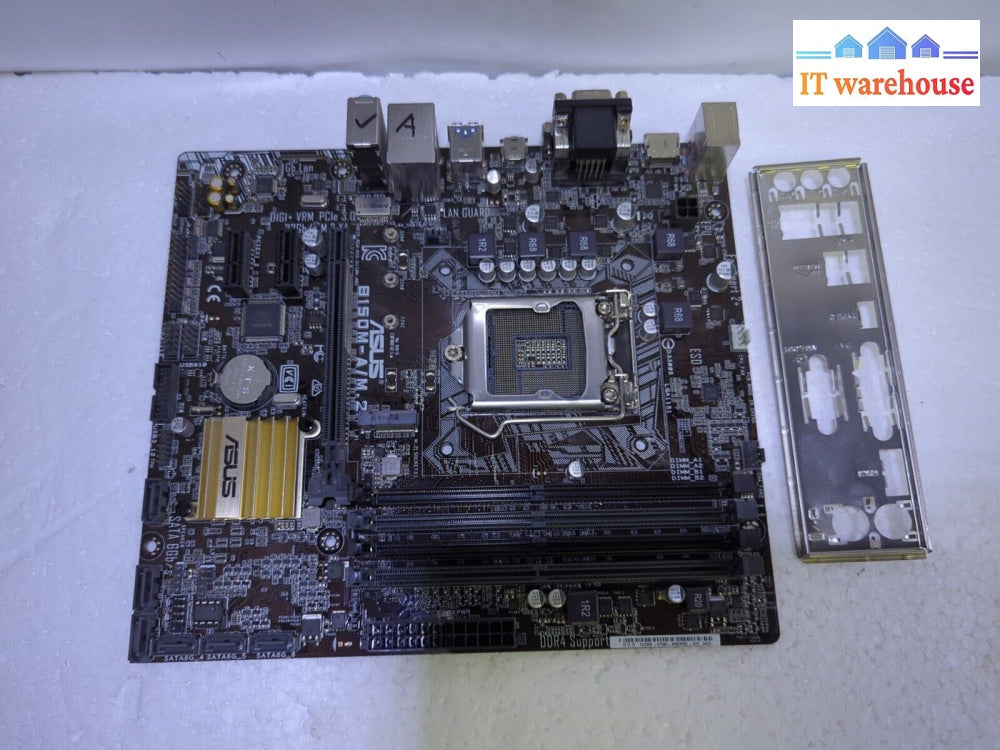 Motherboard Asus B150M-A/M.2 Lga 1151 Ddr4 Support Usb C I/O Shield Included -