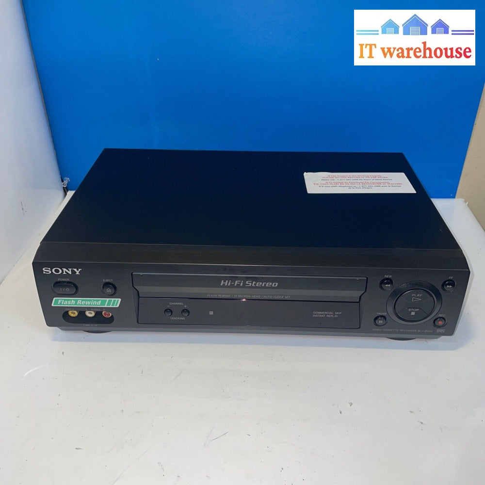 Symphonic SL2820 VCR With high quality Remote VHS Player Tape Recorder Hi-Fi Stereo 4 Head