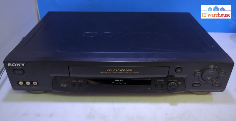 Sony SLV-N71 VHS VCR Hi-Fi deals Stereo 4 Head VHS Player Tested Works Great No Remote