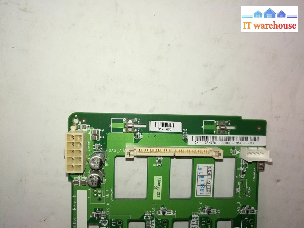 ** 0Rh478 Dell Da0S10Th6D3 Poweredge 840 Server Backplane Board