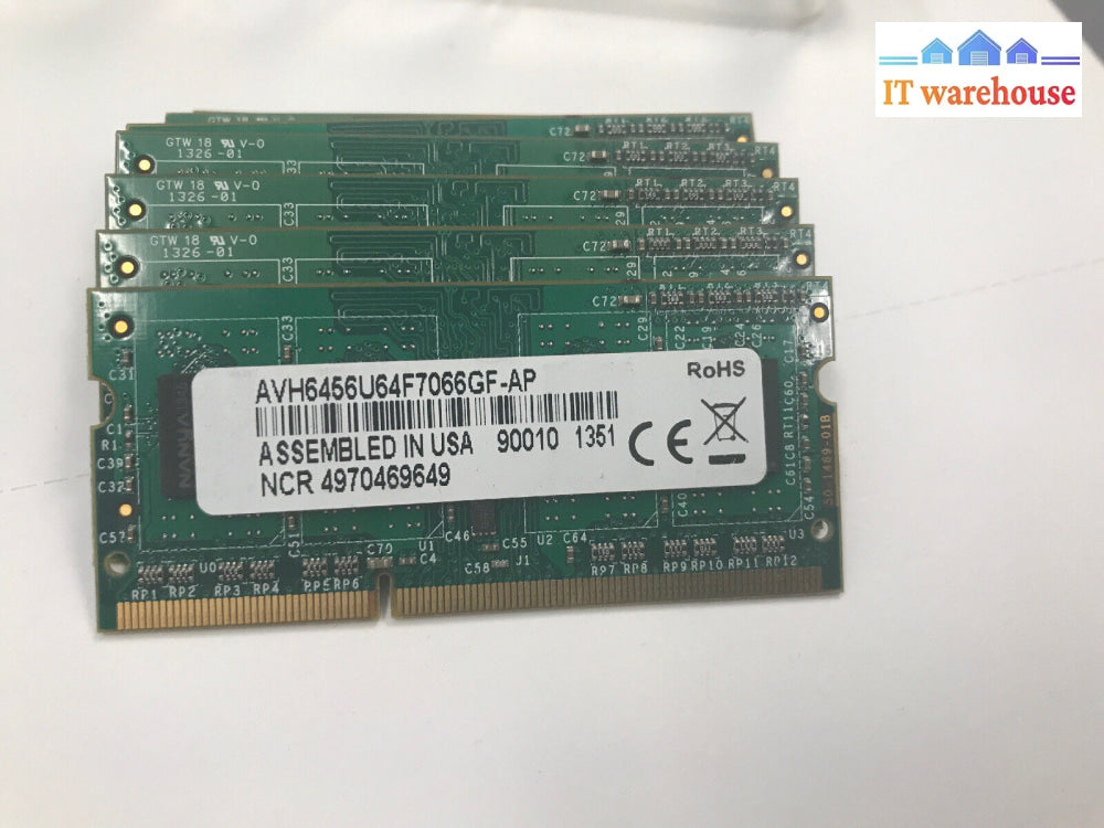 1 X 2Gb Ncr Avant Tech Avh6456U64F7066Gf-Ap Pc3-1066 Sodimm Ddr3 Memory