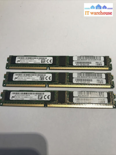 (1 X) 8Gb Micron Mt18Jdf1G72Pdz-1G6E1He Ddr3 1600 Memory Ram (For Server)