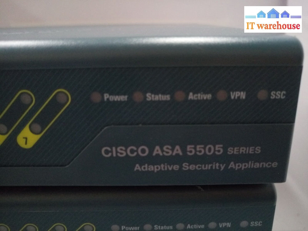 1 X Cisco Asa 5505 Securty Appliance Asa5505 W/ 10 User Base License