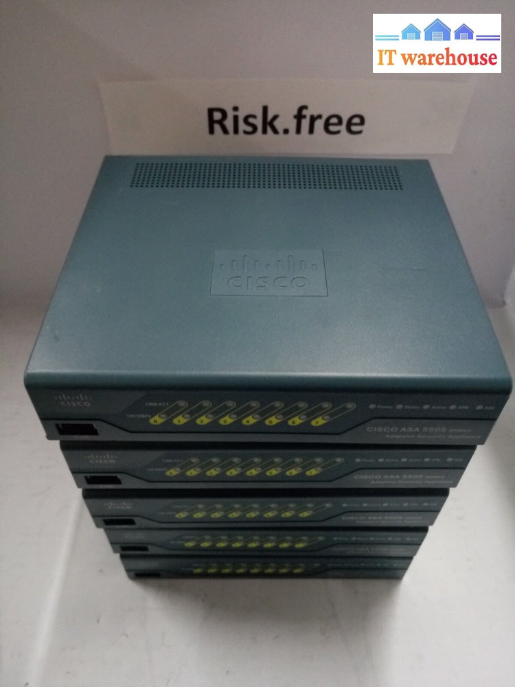 1 X Cisco Asa 5505 Securty Appliance Asa5505 W/ 10 User Base License