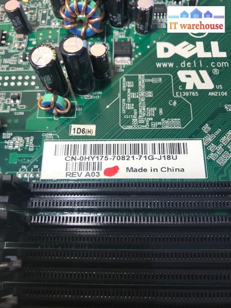 1 X Dell 0Hy175 Mainboard Motherboard Hy175 Am2 Btx Ddr2 Vga Pci Fdd 2X Sata