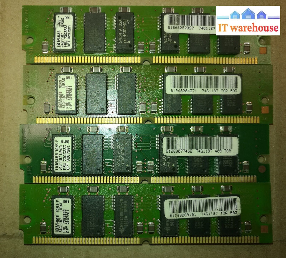 1 X Ibm 73G3233 4Mb Memory Module 70Ns Simm Rs6000 (Qty Avaiable)