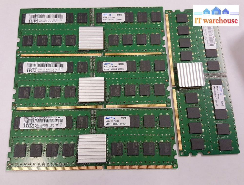 1 X Ibm Power 6 8Gb 1Gx72 Ddr2 400Mhz Memory 45D1213 M396T1G63Qjt-Cccm6