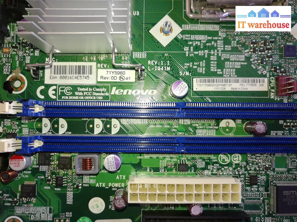 1 X Ibm Thinkcentre A58 Motherboard 71Y6838 71Y8458 L-Ig41M (No Cpu)