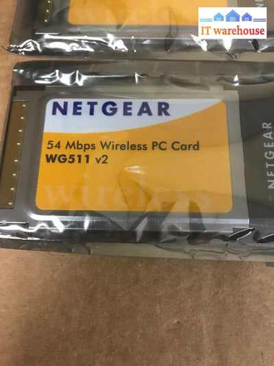 1 X Netgear 54 Mbps Wireless Pc Card Wg511 V2 For Laptop Etc. @@@