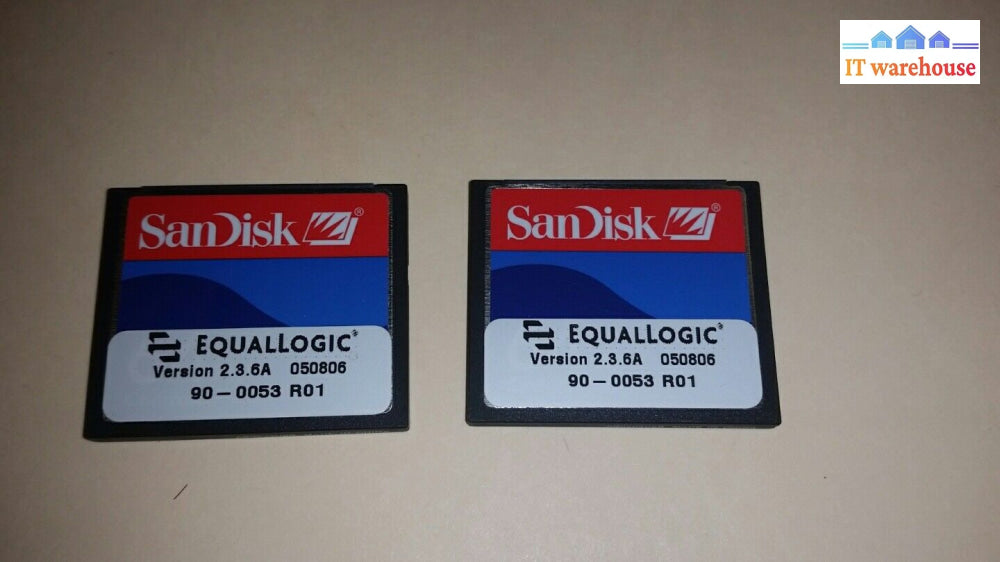 1 X Sandisk Equallogic 64Mb Compact Flash Memory Card Cf Card Ver 2.3.6A 050806