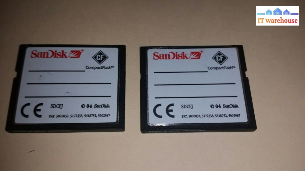 1 X Sandisk Equallogic 64Mb Compact Flash Memory Card Cf Card Ver 2.3.6A 050806