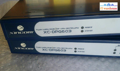 1 X Xincom Xc-Dpg603 Twin Wan Dns To Ip Vpn Gateway (W/ Ac Adapter)