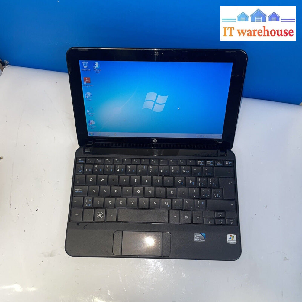 10.1’’ Hp Mini 110-1100 Atom N270 1.6Ghz 1G 160G Win7 Starter (Working Battery)