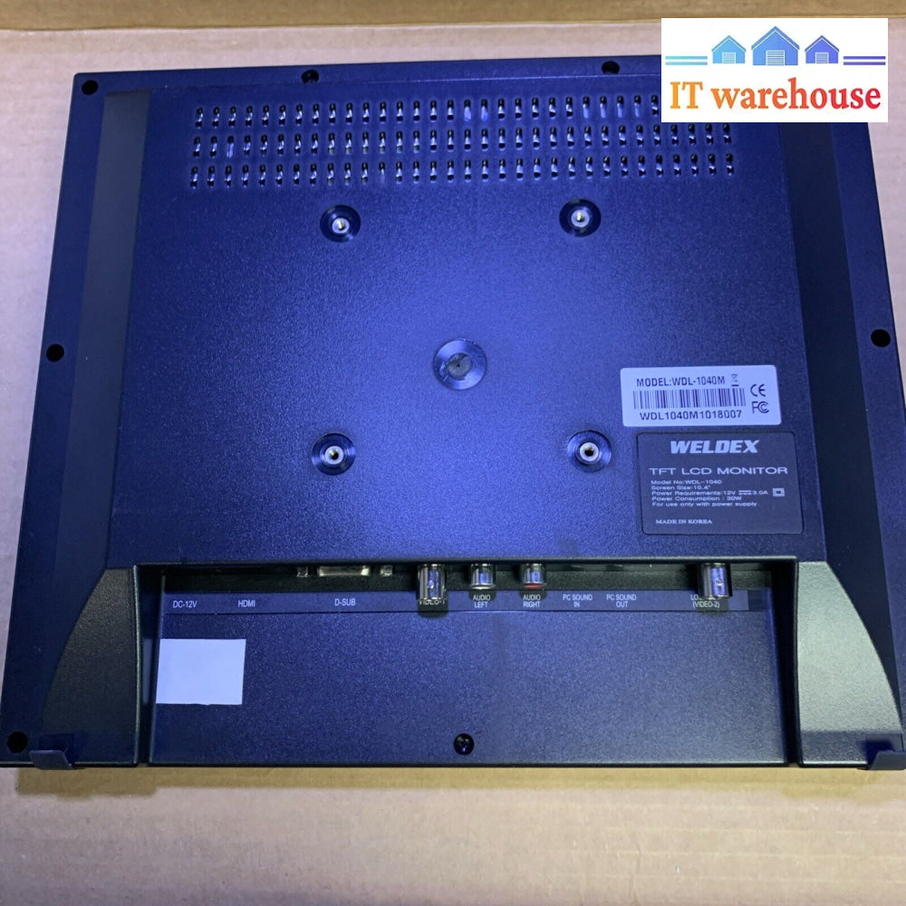 10.4’’ Weldex Wdl-1040M Lcd Tft 800X600 Color Monitor Panel