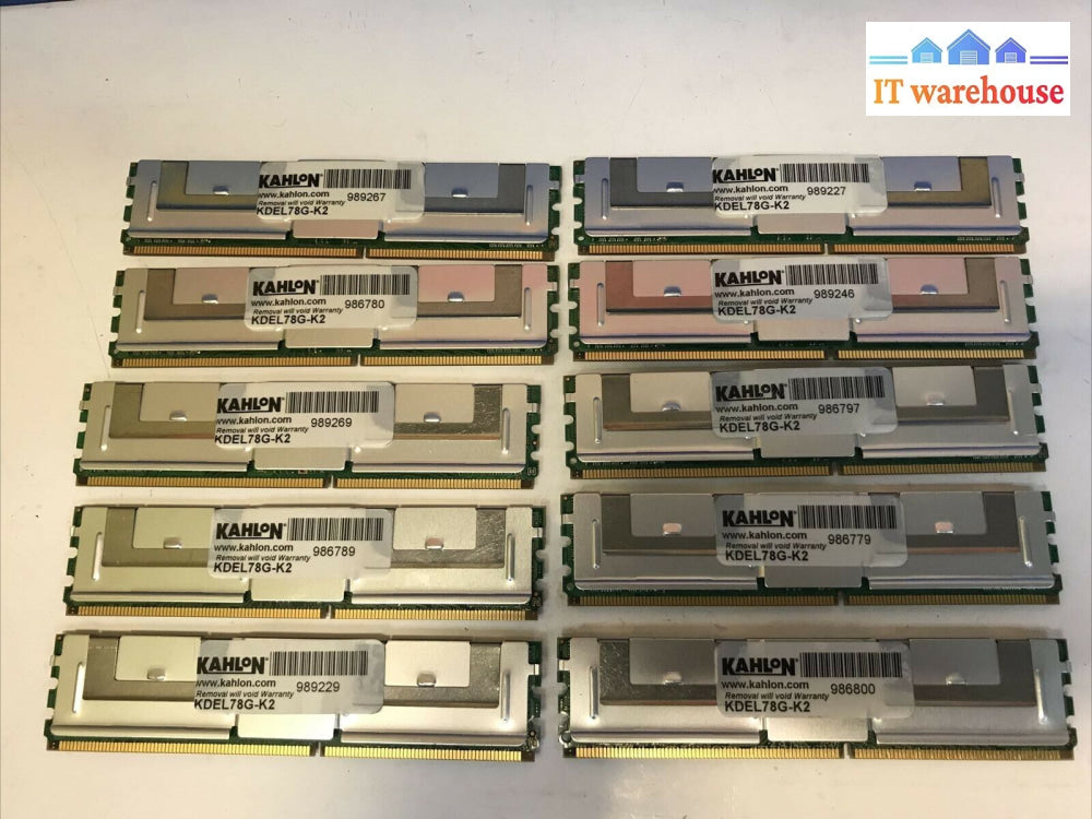 10 X 4Gb Kahlon Kdel78G-K2 Pc2-5300F Ddr2-667Mhz Ecc Fb (Server) Ram