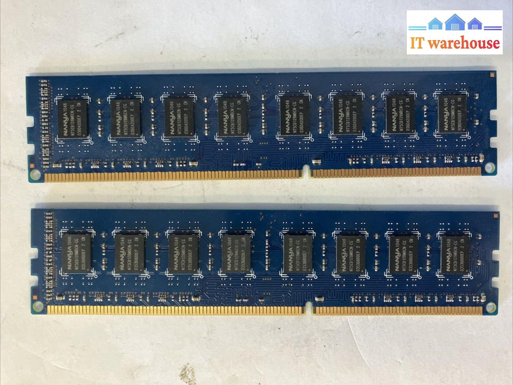 (10X 2Gb) Nanya 2Rx8 Ddr3-1333 Pc3-10600U Desktop Dimm Ram M210B2306E.x2 ~