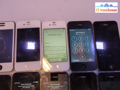 10X Apple Iphone 4 A1387/A1332 For Parts Scrap Trade In Or Gold Recovery