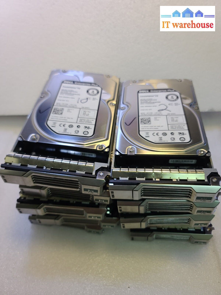 - 10X Dell 2Tb 6G Sas 7200Rpm 3.5’ Hard Drive St2000Nm0001 7Wv9W 07Wv9W Tested