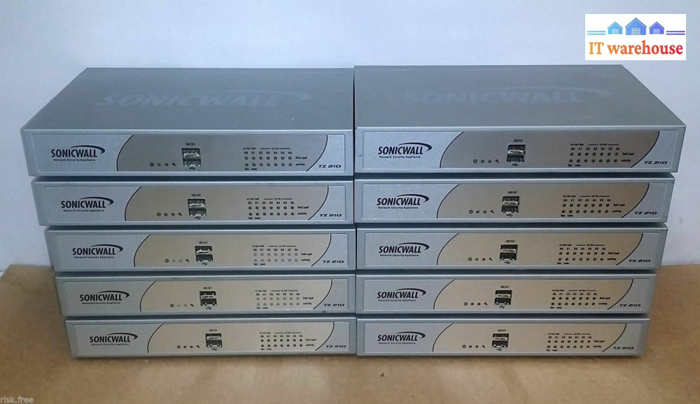 *10X Dell Sonicwall Tz210 Network Security Appliance Firewall Apl20-063 W/Ac