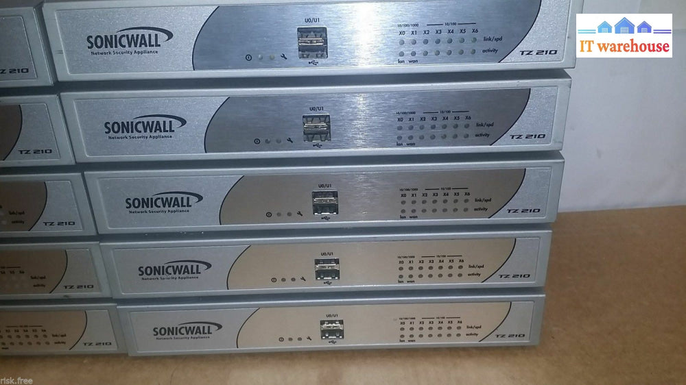 *10X Dell Sonicwall Tz210 Network Security Appliance Firewall Apl20-063 W/Ac