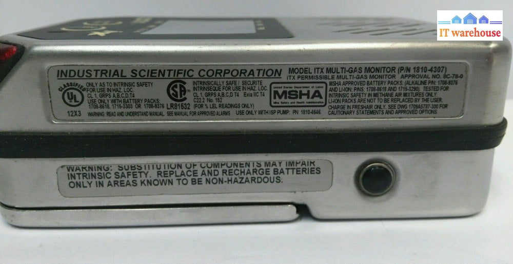 -10X Industrial Scientific Itx 1810-4307 Multi-Gas Monitor (Sensor Not Good )