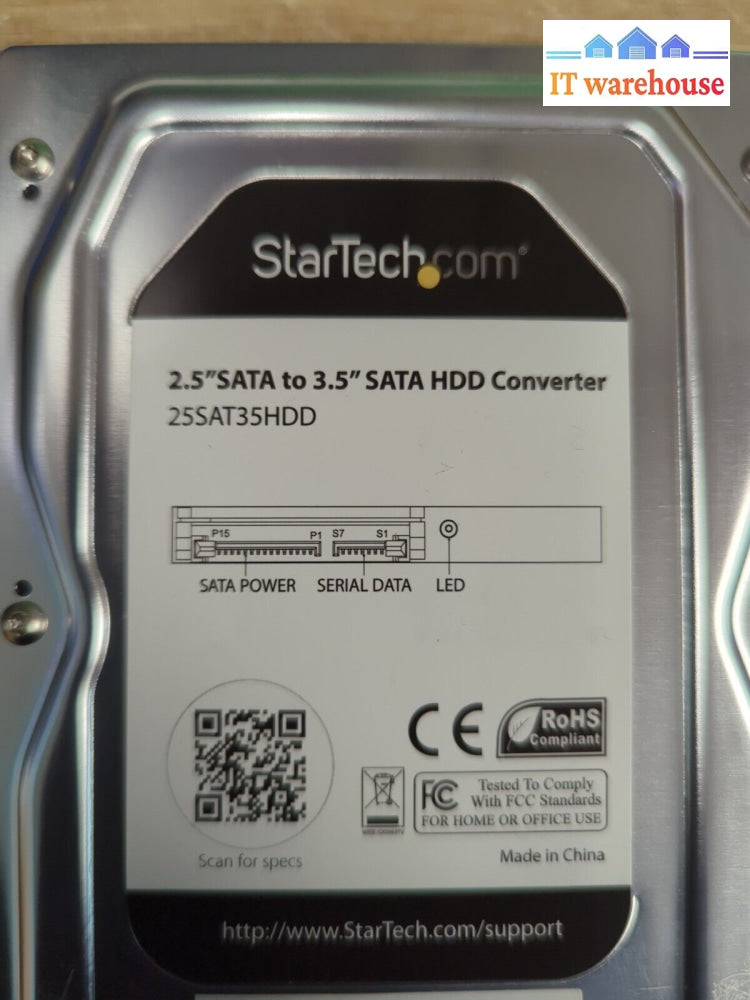 10X Startech 2.5’ Sata To 3.5’ Hdd Converter 25Sat35Hdd Tested -