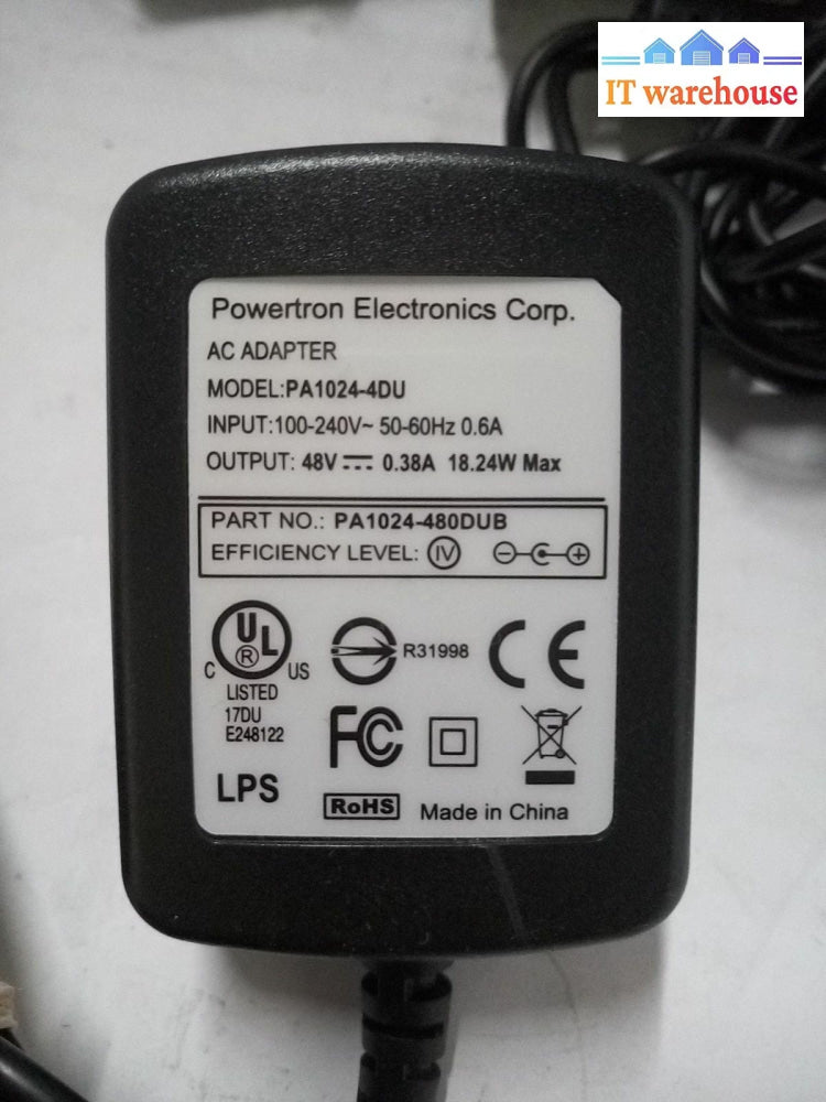 *11 X Powertron Electronics Pa1024-4Du (100-240V) 48V 0.38A Ac Adapter @@@