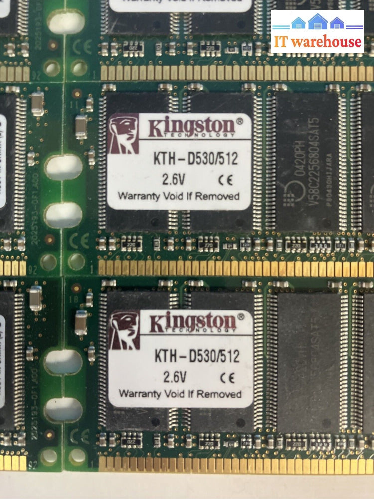 (14X 512Mb) Kingston Kth-D530/512 Ddr-400 Pc-3200 184-Pin Desktop Sdram Memory ~