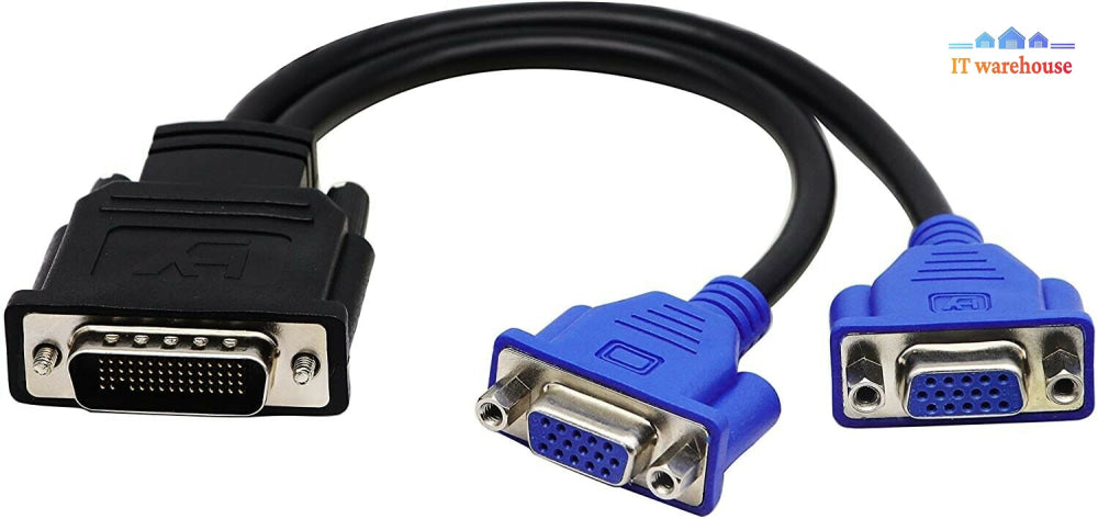 - 15X Dms-59 Male To Dual Vga Female Y-Splitter Cables