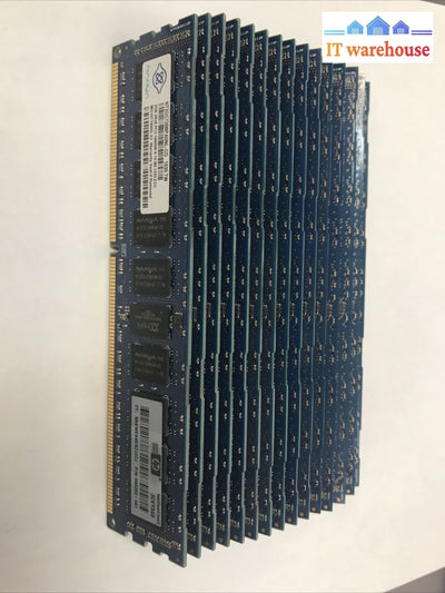 16 X Hp / Nanya 2Gb Ecc Ram 2Rx8 Pc3-10600R 500202-061 Nt2Gc72B8Paonl-Cg