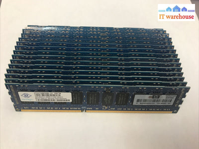 16 X Hp / Nanya 2Gb Ecc Ram 2Rx8 Pc3-10600R 500202-061 Nt2Gc72B8Paonl-Cg