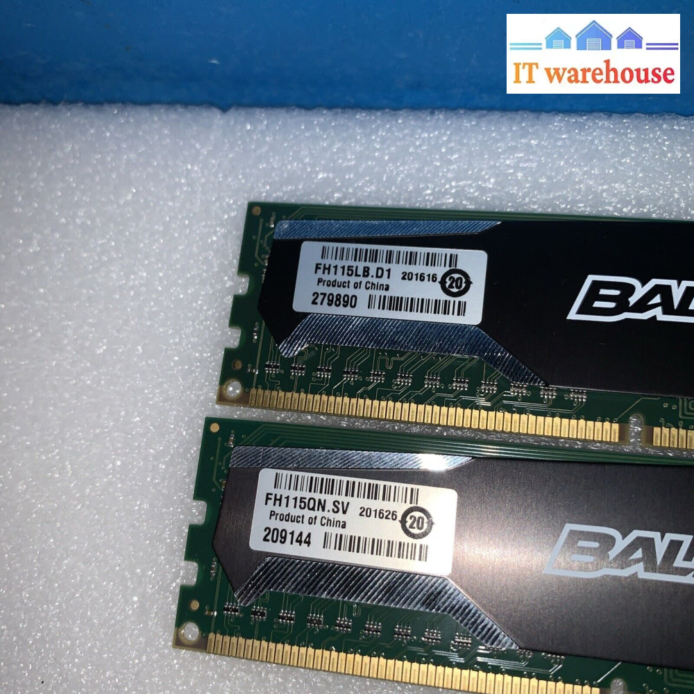 16Gb (2X8Gb) Crucial Ballistix Sport Pc3-12800 Ddr3 1600Mhz Bls8G3D1609Ds1S00