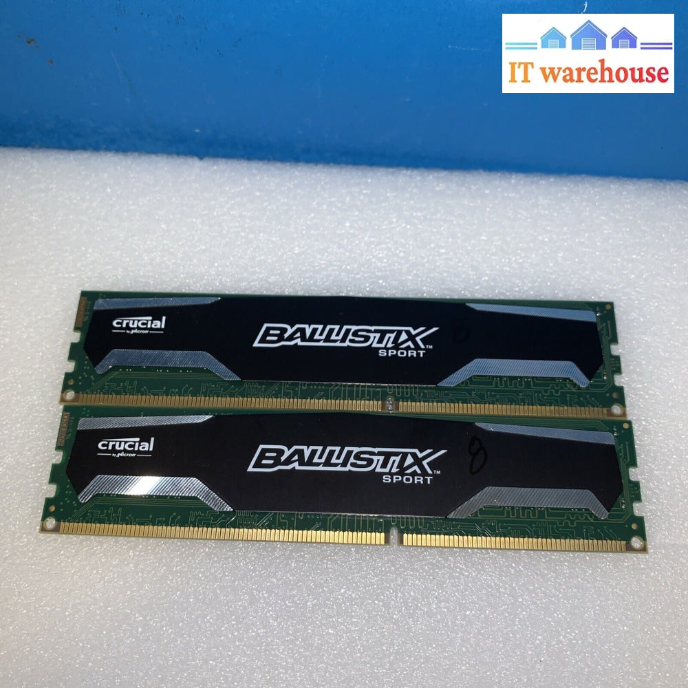 16Gb (2X8Gb) Crucial Ballistix Sport Pc3-12800 Ddr3 1600Mhz Bls8G3D1609Ds1S00