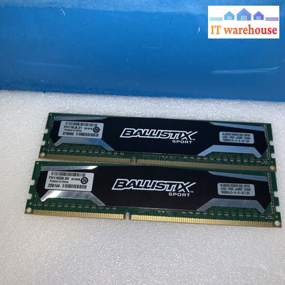 16Gb (2X8Gb) Crucial Ballistix Sport Pc3-12800 Ddr3 1600Mhz Bls8G3D1609Ds1S00