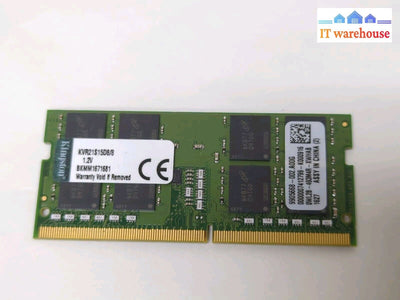 16Gb (8Gbx2) Kingston Pc4-17000 2133Mhz Ddr4 Laptop Memory Kvr21S15D8/8 9905668-