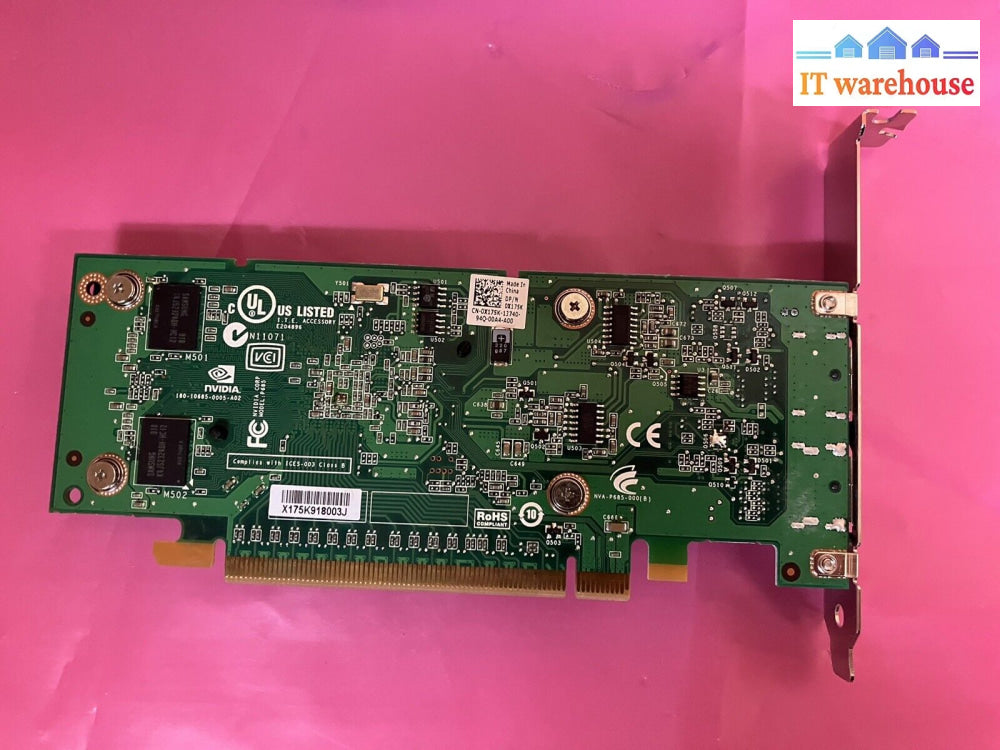 ~ 180-10685-0005-A02 Dell Nvidia Quadro Nvs 295 256Mb Pci-E Video Card 0X175K