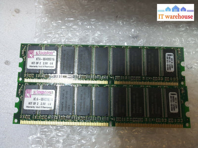 - 1Gb (2X512Mb) Kingston Kta-G5400E/1G Apple Ddr400 Ecc Memory