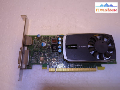 1Gb Dell Nvidia Quadro 600 Ddr3 Pci Express 2.0 X16 Dvi Display Port Video Card-