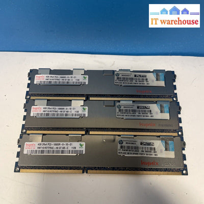 (1X) 4Gb Hynix Hmt151R7Tfr4C-H9 2Rx4 Pc3-10600R Reg Ecc (Server) Memory Ram