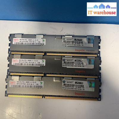 (1X) 4Gb Hynix Hmt151R7Tfr4C-H9 2Rx4 Pc3-10600R Reg Ecc (Server) Memory Ram