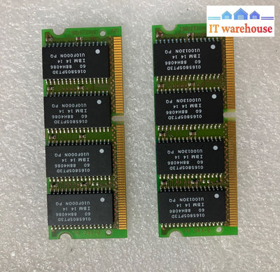 (2X 64Mb) Ibm 11T8645Hpb-60T Non-Ecc Unbuffered 60Ns 144-Pin Sodimm Ram Module ~