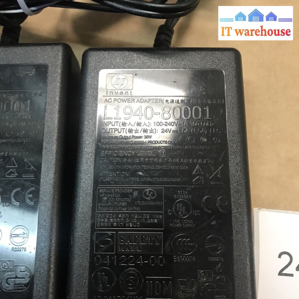 (1X) Ac Power Adapter 0957-2292 L1940-80001 Hp Scanjet 4500C 4570C 5550C