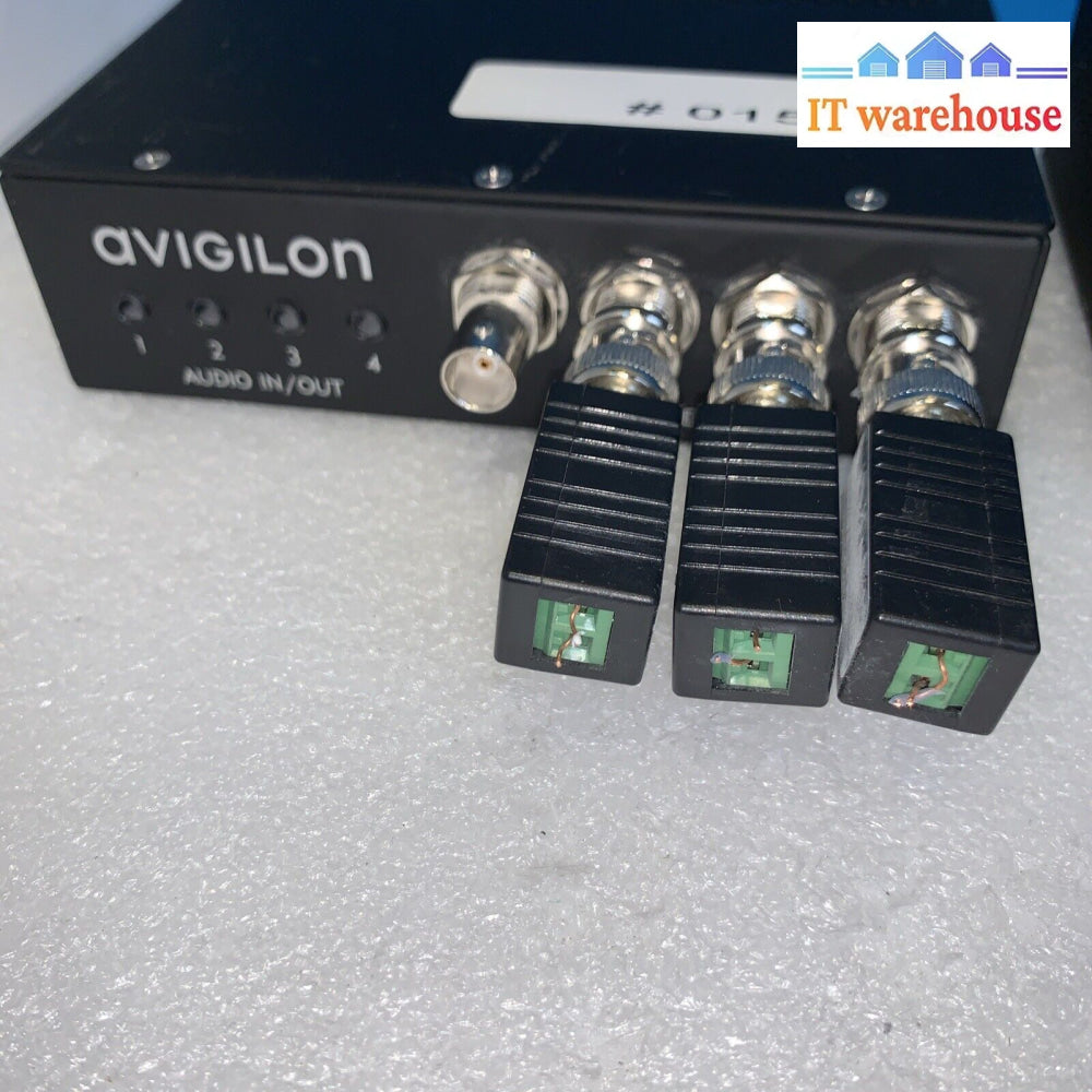 (1X) Avigilon Enc-4P-H264 4 Port H264 Analog Video Encoder Cctv (3 Plugs)