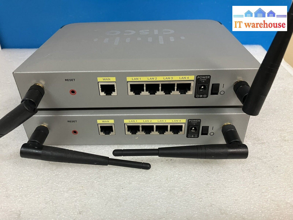 ~ (Lot 2) Cisco Rv220W Wireless 4 Port Ethernet Switch Security Firewall Router