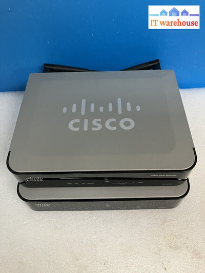 ~ (Lot 2) Cisco Rv220W Wireless 4 Port Ethernet Switch Security Firewall Router