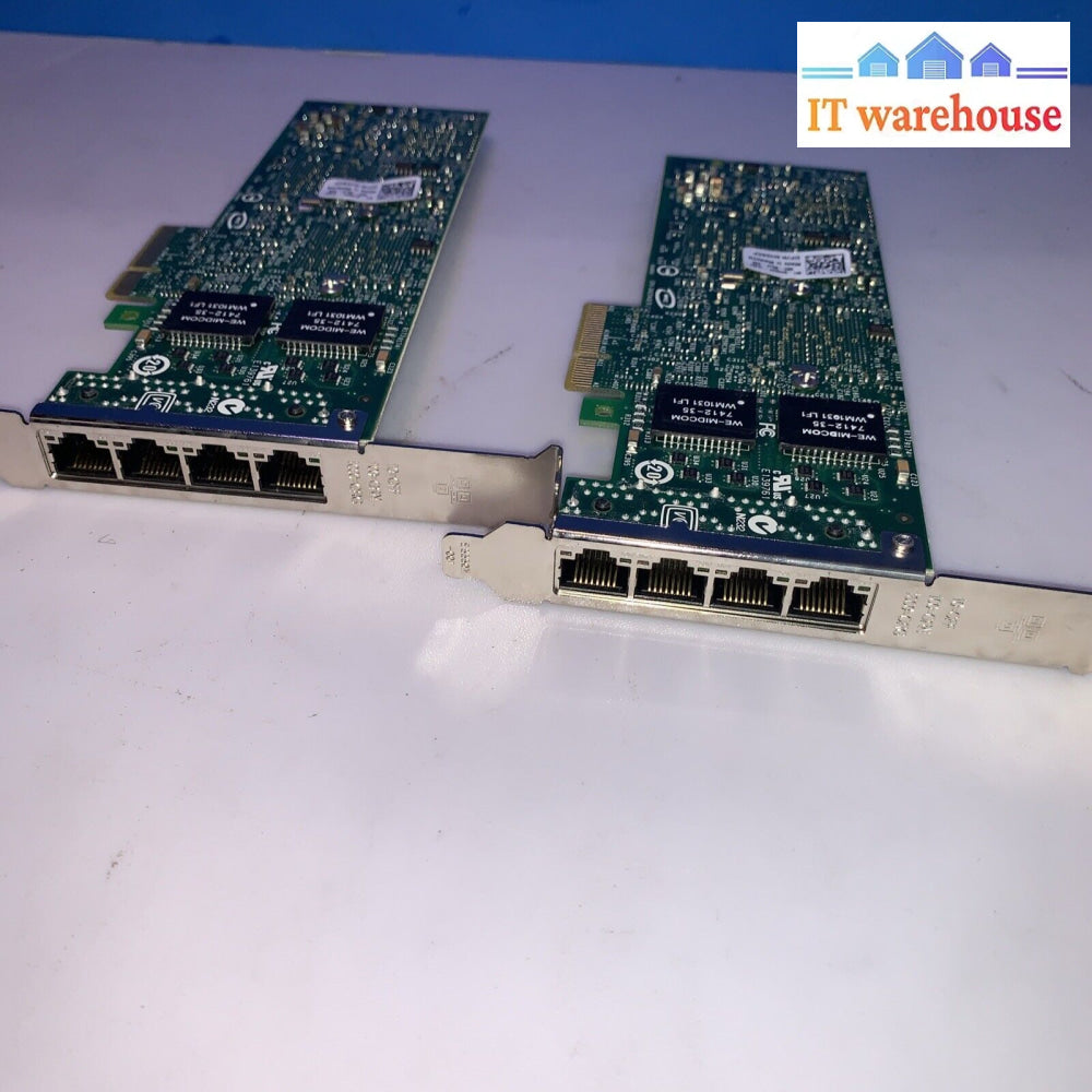 (1X) Dell Intel Pro/1000 Vt Quad Port Gigabit Ethernet Card H092P 0Yt674 0Hm9Jy