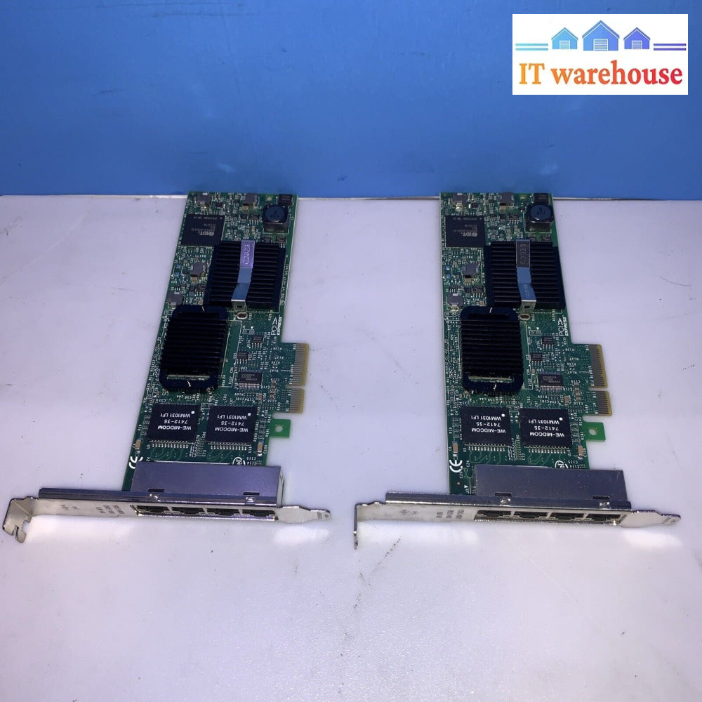 (1X) Dell Intel Pro/1000 Vt Quad Port Gigabit Ethernet Card H092P 0Yt674 0Hm9Jy