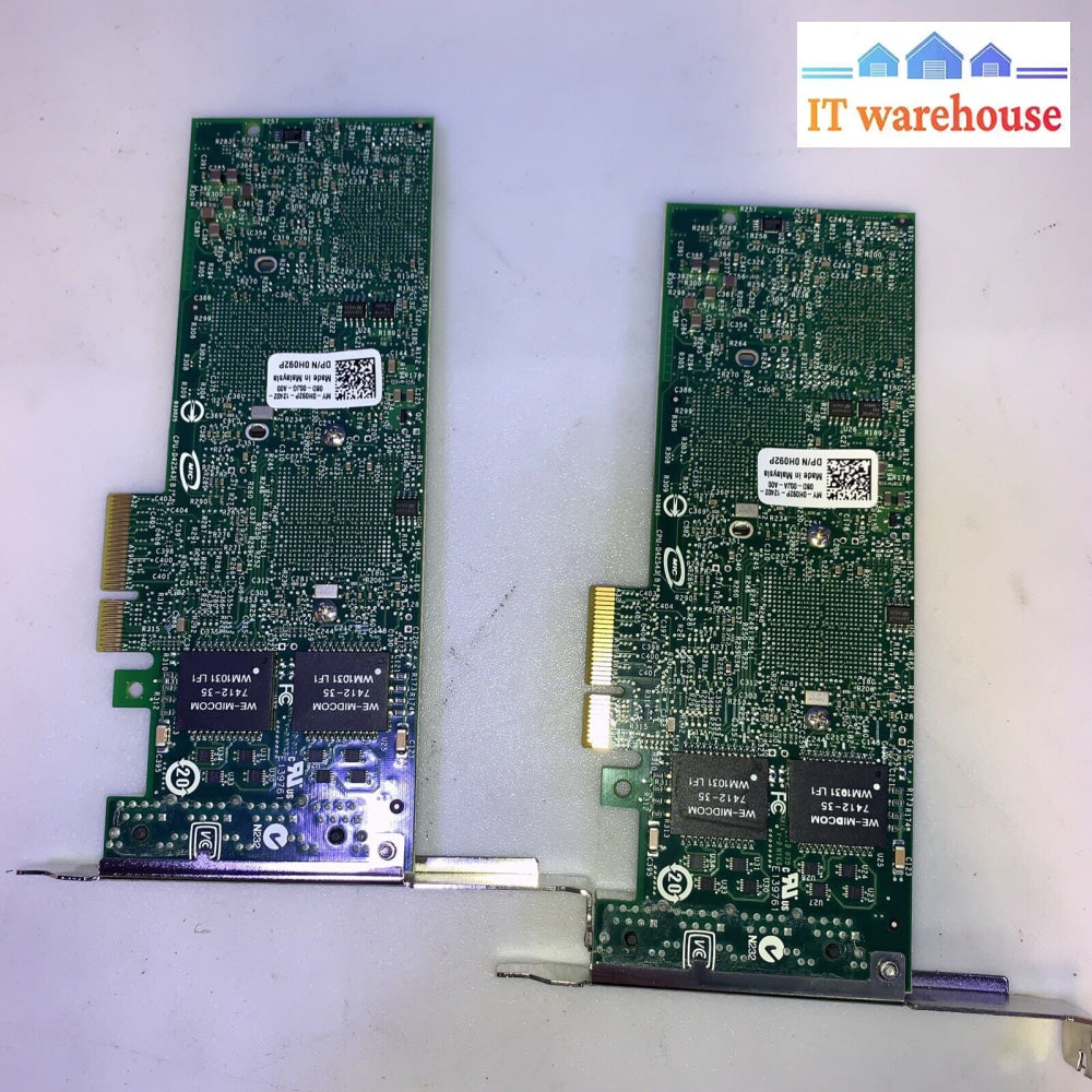 (1X) Dell Intel Pro/1000 Vt Quad Port Gigabit Ethernet Card H092P 0Yt674 0Hm9Jy